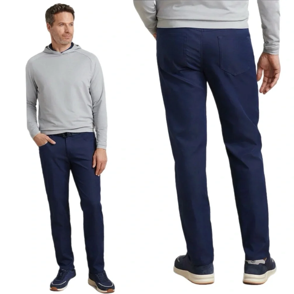 Peter Millar EB66 Performance Five- Pocket Pants Navy Blue In Size 40 / 32